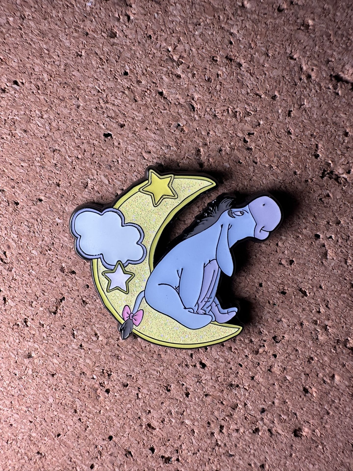 Eeyore-Loungefly Disney Winnie the Pooh Moon & Star Glitter Blind Box Pin NWT