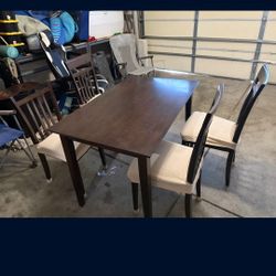Dining Table With 4 Chairs