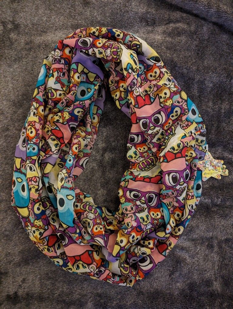 Tokidoki Neon Star Infinity Scarf