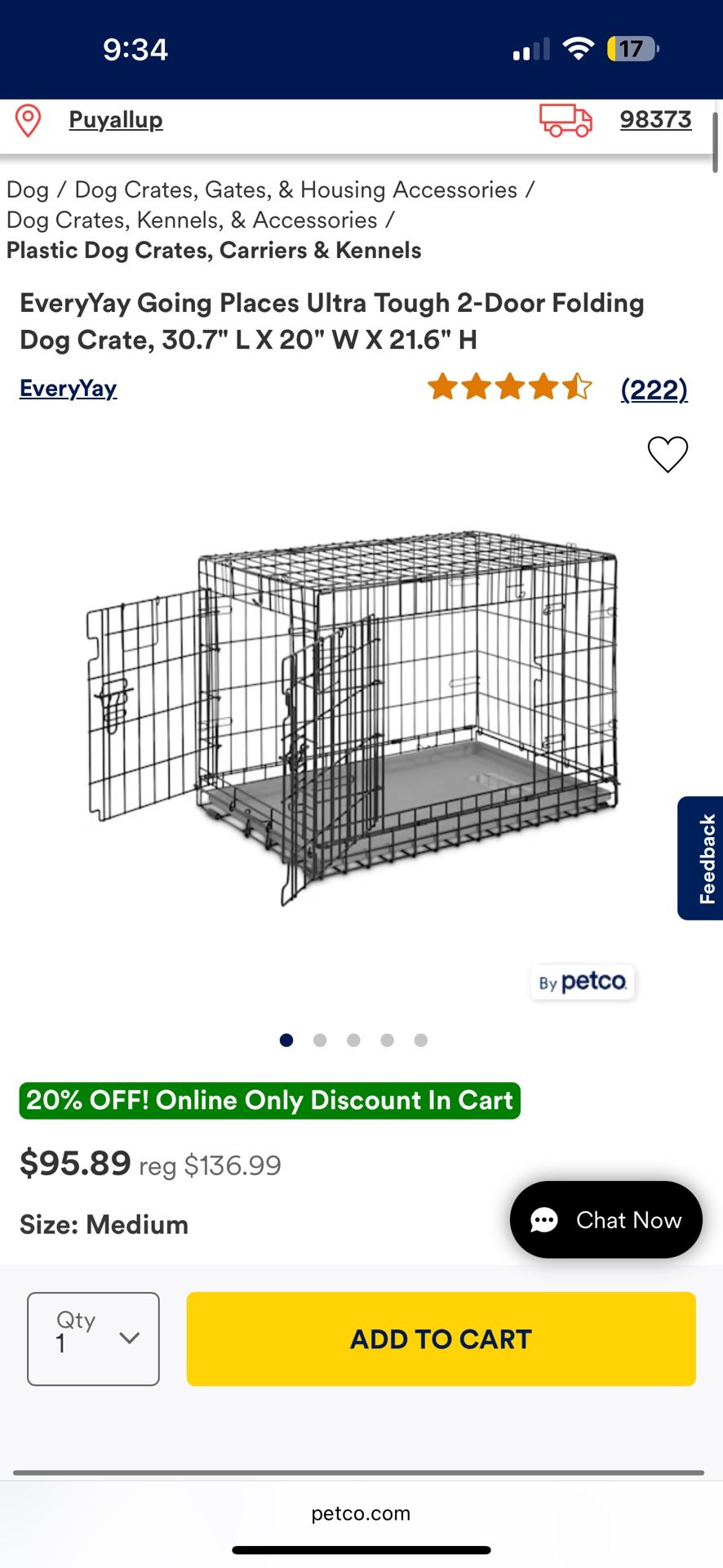 Petco Dog Kennel Size Medium