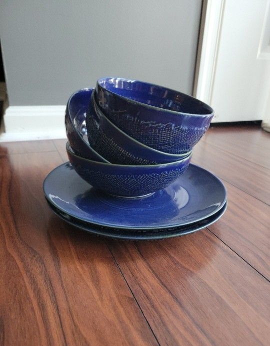 Vintage ceramic dinner set for 2