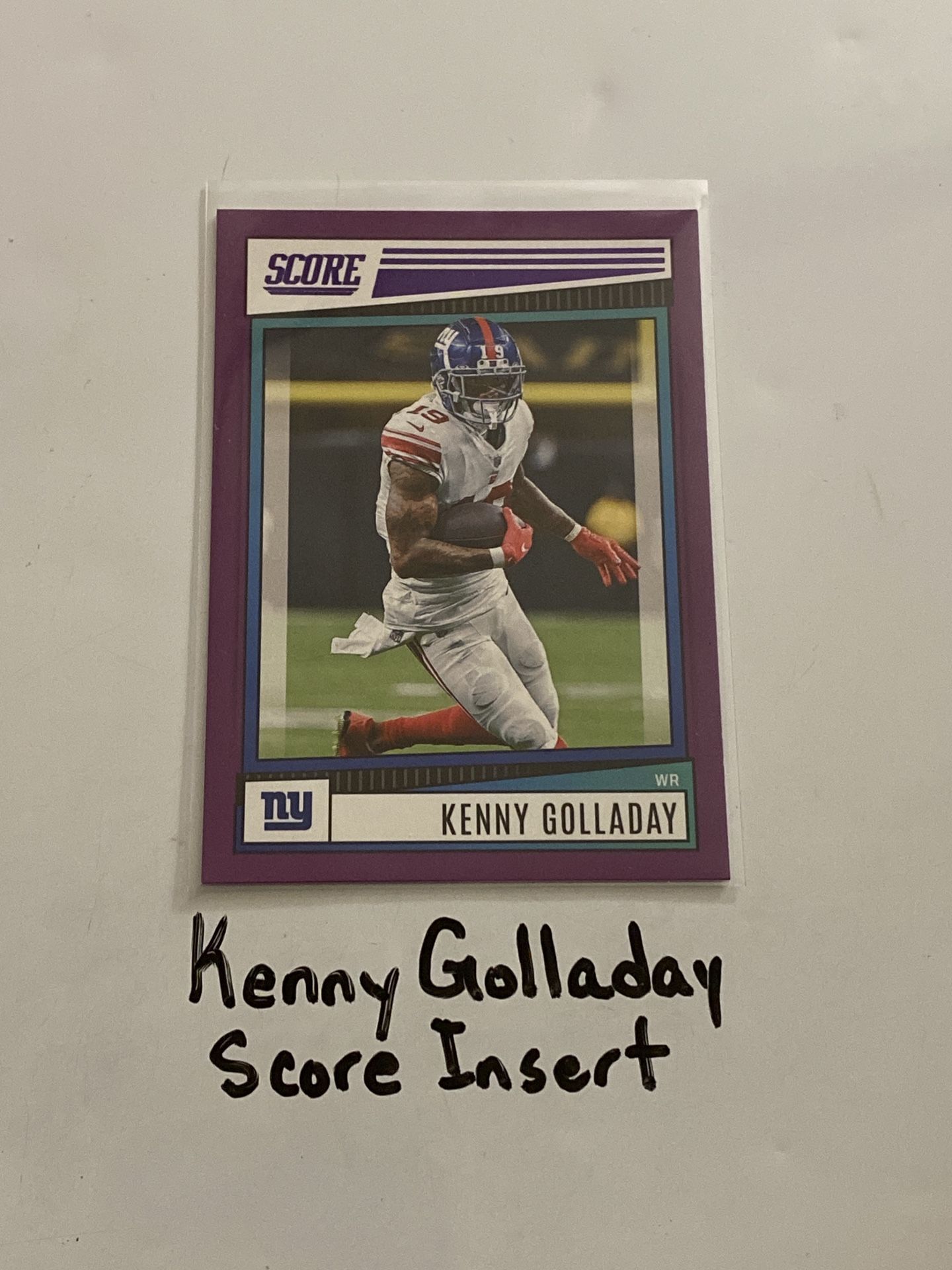 Kenny Golladay New York Giants WR Score Short Print Insert Card.