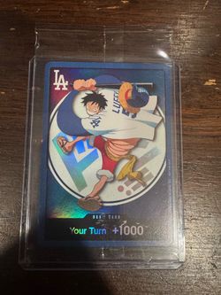 Dodgers luffy don one piece card
