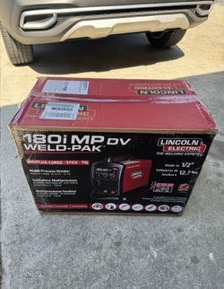 Lincoln Electric 180 Amp Weld-Pak 180i Multi-Process Stick/MIG/Flux-Core/TIG, 120V or 230V Aluminum 