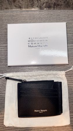 Maison Margiela 4 Stitch Money Clip Wallet Black Leather