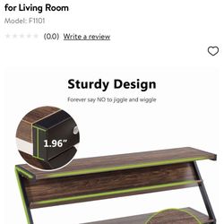 Tribesigns TV Stand, Entertainment Center with Shelves for 60 Inches TVs, Large 3-Tier Media Stand with Metal Frame, Industrial Rustic TV Console Tabl