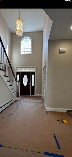 5 buckets= egshell interior paint= canvas tan color= 60 ea[300 cash]