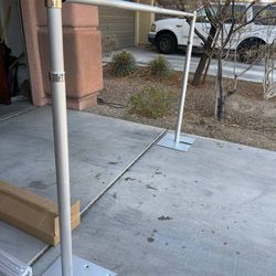 SLOW DOLPHIN 10x 8.6ft Pipe and Drap Backdrop Stand Kit,Heavy Duty Adjustable Frame Backdrop Stand f