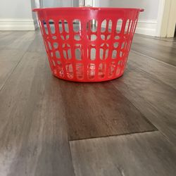 Red Basket Storage Container