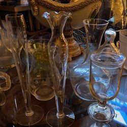 5 Princess House Pieces. New Excellent Condition.