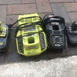 Ryobi Chargers & Batteries 