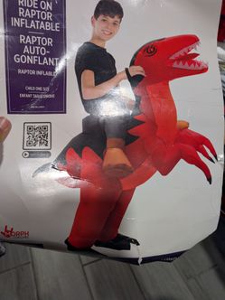 Morph Costumes Ride-On Raptor Inflatable Costume Child