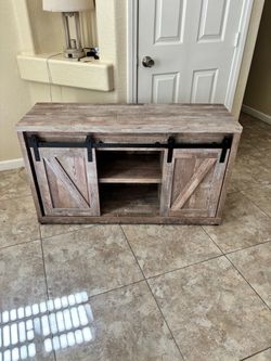 All wood heavy tv stand