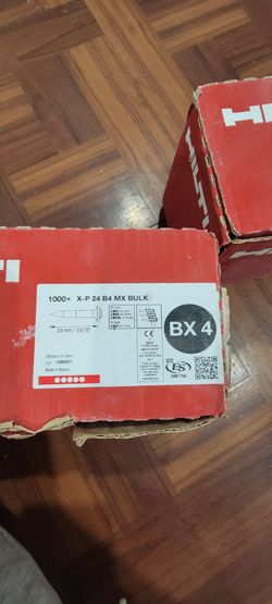 Clavos hilti para BX4 .     24mm/ 15/16"