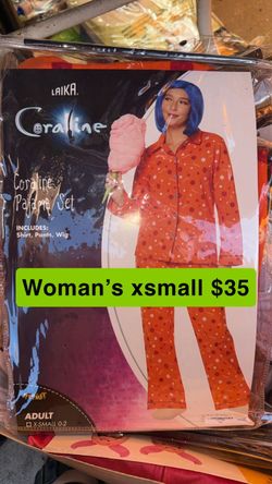 Coraline Pajama Set Costume Women's XSmall