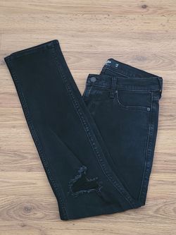 Hollister Pantalon De Hombre Talla 30X32 Negro Skinny Advanced Stretch