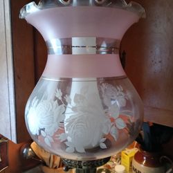 Vintage Glass Globe Lamp