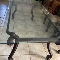 Large Heavy Dining Table 