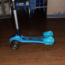 Boy Blue Scooter 