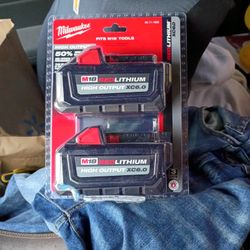 MILWAUKEE M18 RED LITHIUM XC6 0  2Pack