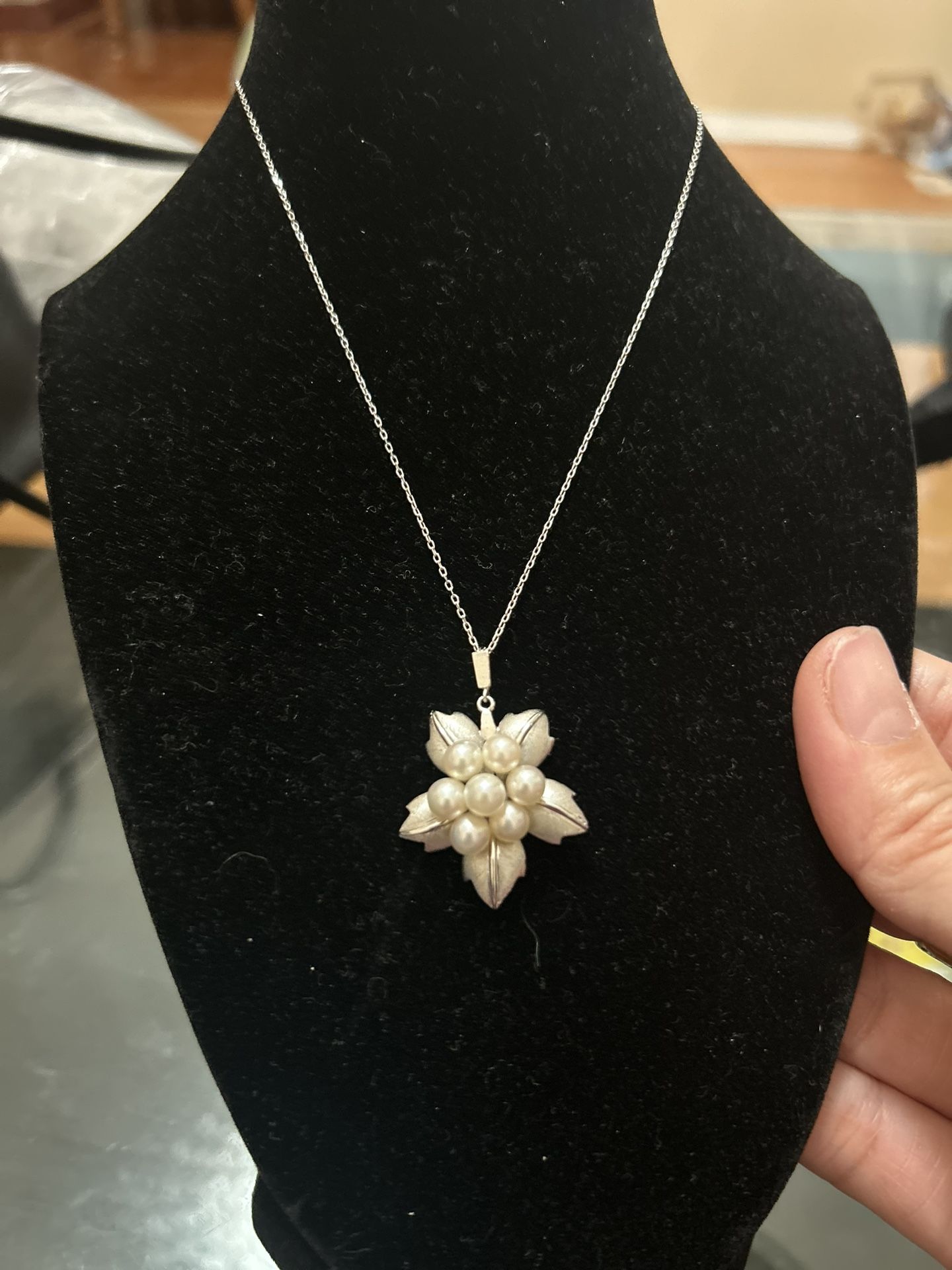 925 Silver Necklace With South Sea Pearls 