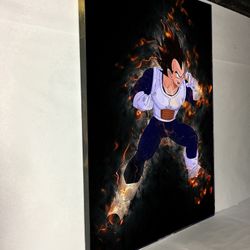 Canvas wall decoration 30”x42”. Brand new we can make it in different sizes, from  4.5”x4.5” to 30”x66”, Wood frame and sprayed with glossy clear coat