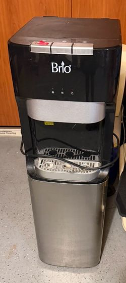 Brio 5-Gallon Bottom Load Water Cooler + 6 Water Jugs Bundle