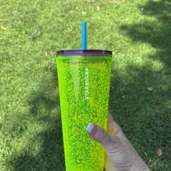 Lime Green Starbucks Tumbler