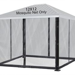 12x12 Canopy / Gazebo Mosquito Net – Replacement (New Open Box)