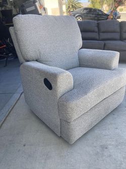 Brand New Ashley Gray Rocker Recliner Chair 