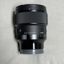 Sigma 85mm f1.4 DG DN Sony E Mount Portrait Lens Clean Condition 