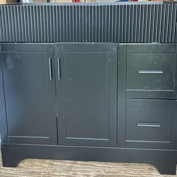 Black Vanity Bottom/No Top include 