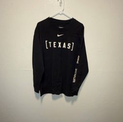 Nike The Nike Tee Texas Multicolor Graphic Print Cotton Long Sleeve T-Shirt L