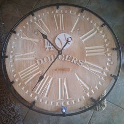 🧢⚾️ Dodger  Oversize Wall Clock 24"round 