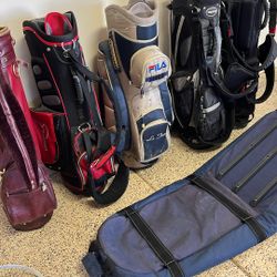 golf bags 6 in total