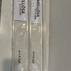 Brand New in Package Mellosa Set of Clear IKEA Shelves 