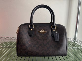Coach Rowan Satchel Bag in Signature Canvas, AUTHENTIC
