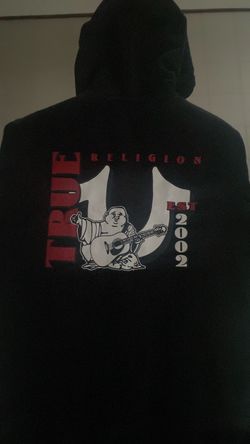 Black true religion hoodie