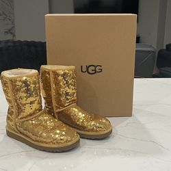 Uggs- Gold Sequins- Size 7