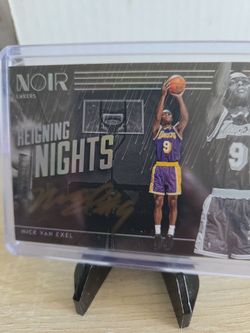 Lakers  Nick Van  Exel  Certified  Autograph Card