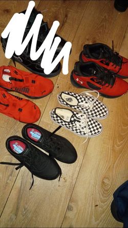 Assorted pairs of shoes