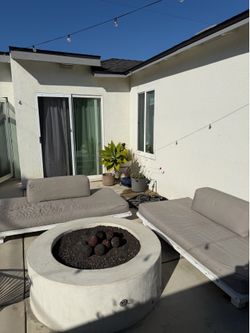 (2) West Elm Love Seat Loungers W/ Cushions