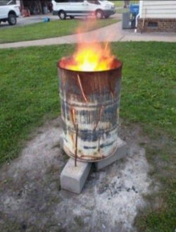 🔥 Smokeless Burn Barrel 🔥 Chesapeake 🔥 EZ Breathe Burn!