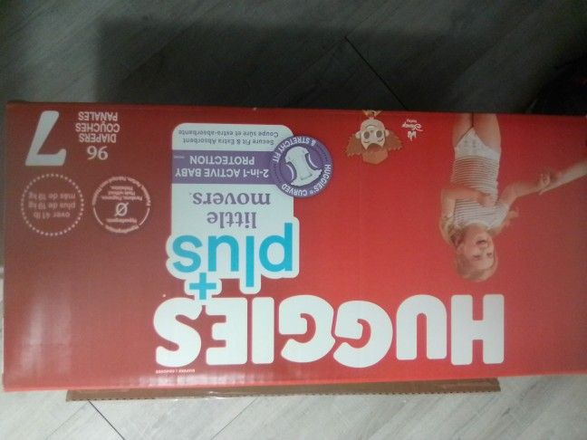 Huggies Plus Size 7 ,,96 Diapers