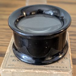 Vtg 1950's BAUSCH & LOMB Optical Engravers Glass With Box