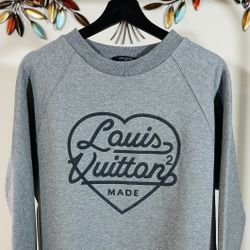 LOUIS VUITTON X NIGO PRINTED HEART SWEATSHIRT, VISIT OUR PROFILE FOR MORE ITEMS AVAILABLE !!!