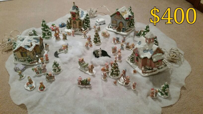 Hawthorne village precious moments Christmas collection
