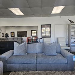 Fabric Sofa With Removable Cushions 