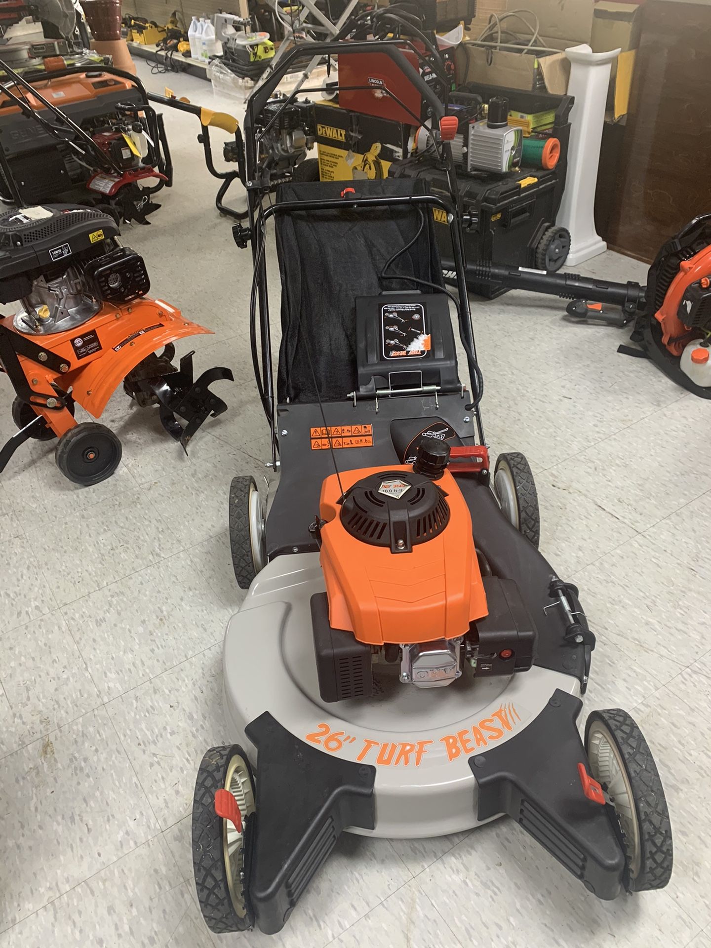 Turf Beast 26 in. 208 cc Gas Walk Behind 3in1 Wide Area Self