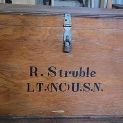 Antique Military Trunk 
